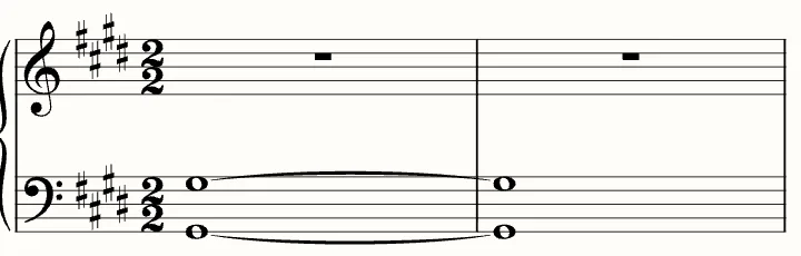 幻想即興曲(ショパン)の楽譜の1段目