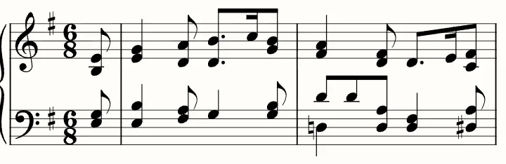 The first line of the sheet music for Greensleeves